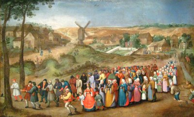 Wedding Procession in a Landscape by Pieter Brueghel the Younger